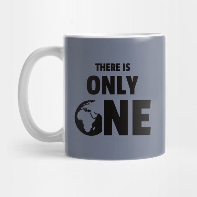 There is Only One Planet (black version) by dkdesigns27